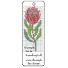 Handcrafted Veg Tan Leather Cross Stitch Bookmark Kit – Protea Design