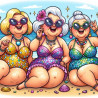 Ladies at the Beach Diamond Art Painting | In Stock & Ready to Ship | Diamond Art SA