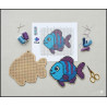 Wooden Fish Cross Stitch Keyring Kit | Beginner Friendly Craft