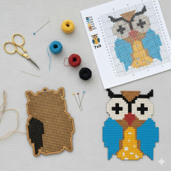 Wooden Owl 2 Cross Stitch...