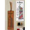 Handcrafted Veg Tan Leather Cross Stitch Bookmark Kit – Lighthouse Design