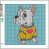 Bulldog Diamond Art Painting 20x20cm | On Special | Diamond Art SA