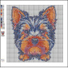 Yorkie Face Diamond Art Painting 20x20cm | In Stock | Diamond Art SA