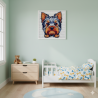 Yorkie Face Diamond Art Painting 20x20cm | In Stock | Diamond Art SA