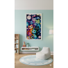 Colourful Cats Moon Diamond Art Painting 37x65cm | 30% Off | Diamond Art SA