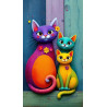 Colourful Cats Trio Diamond Art Painting | Special Offer | Diamond Art SA