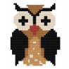 Wooden Owl Cross Stitch Keyring Kit | Beginner Friendly Craft