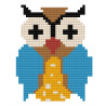 Wooden Owl Cross Stitch Keyring Kit | Beginner Friendly Craft