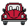 Wooden VW Car Cross Stitch Keyring Kit | Beginner Friendly Craft