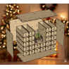 DIY Wooden Advent Calendar Kit - 24 Drawer Christmas Village
