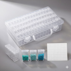 64 Slot Diamond Painting Storage Organizer Box