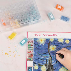 64 Slot Diamond Painting Storage Organizer Box