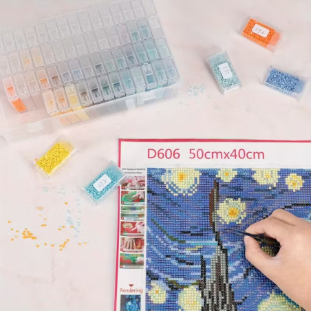 64 Slot Diamond Painting Storage Organizer Box