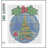 Christmas Tree Laser-Cut Wood Cross-Stitch Kit - 12 Colours
