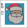 Cute SANTA Diamond Art Kit 10x10cm | Beginner & Kids Diamond Painting
