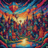 Dreamscape City Diamond Art Painting | In Stock & Ready to Ship | Diamond Art SA