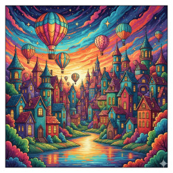 Dreamscape City 50x50cm