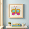 11x11cm Mini Butterfly Diamond Painting Kit - 5D DIY Art for Beginners