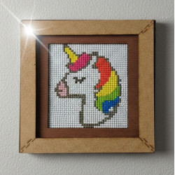 Custom 10x10cm Diamond Art Frames | Real Wood & Engraved MDF