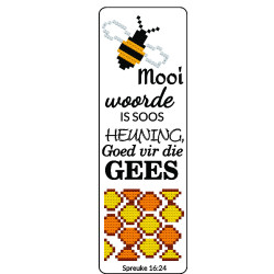 DIY Leather Cross-Stitch Bookmark Kit - Veg-Tan Laser Cut | Spreuke 16:24