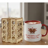 Premium Valentine’s Mug Gift Set | Custom Mug with Laser-Cut Wooden Box