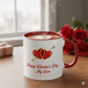 Premium Valentine’s Mug Gift Set | Custom Mug with Laser-Cut Wooden Box
