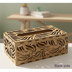 DIY Sunflower Diamond Art Tissue Box Kit - Laser Cut Wood