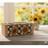 DIY Sunflower Diamond Art Tissue Box Kit - Laser Cut Wood