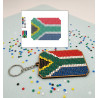 Custom SA Flag Diamond Art Keyring