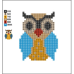 DIY Owl Diamond Art Keyring