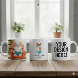 Custom White Coffee Mugs - Print Your Logo or Photo