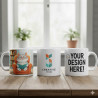 Custom White Coffee Mugs - Print Your Logo or Photo