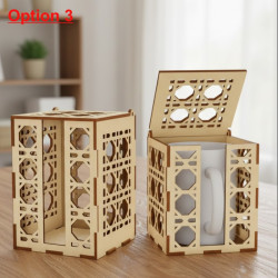 Artisan Laser-Cut MDF Mug Gift Box | 3 Designs | Keepsake