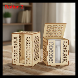 Artisan Laser-Cut MDF Mug Gift Box | 3 Designs | Keepsake