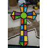 Prism Radiant Diamond Art Laser Cut Wooden cross to Diamond dot