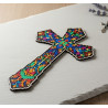 Mosaic Wooden Laser cut Cross for Diamond dot Painting