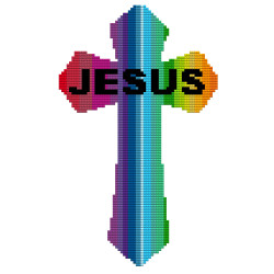 DIY Dot Art Jesus Cross