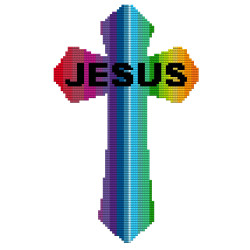 DIY Dot Art Jesus Cross