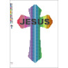 DIY Dot Art Jesus Cross