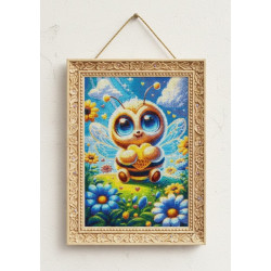 Golden Heart Guardian Bee Diamond dot Painting
