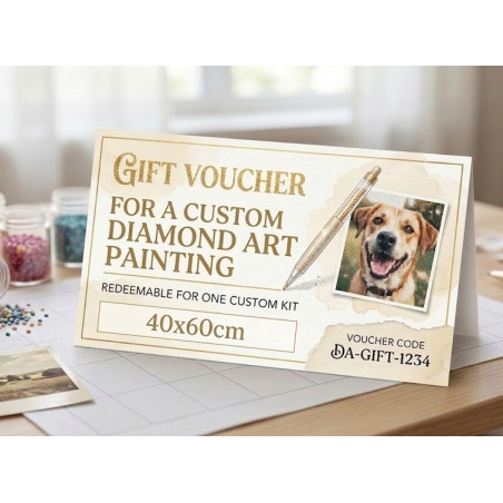 Custom Diamond Art Gift voucher any photo or image.