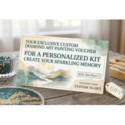 Custom Diamond Art Voucher 50x70cm from Any photo or image