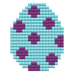 DIY Wooden Diamond Art Easter Egg Kit - 75x60mm Mini Craft with Stand