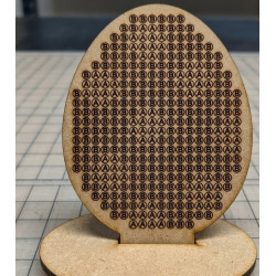 DIY Wooden Diamond Art Easter Egg Kit - 75x60mm Mini Craft with Stand