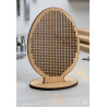 DIY Wooden Easter Egg Cross-Stitch Kit - 80x60mm Laser-Cut Ornament