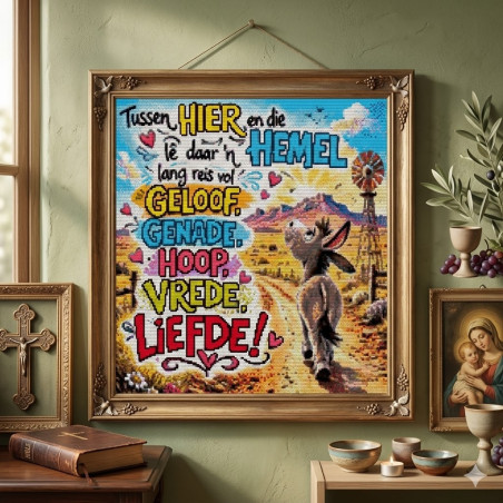 Plaaspad na die Hemel Diamond Art Kit 50x50cm