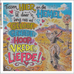 Plaaspad na die Hemel Diamond Art Kit (50x50cm) | Afrikaans Faith Decor