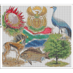 South African National Symbols Diamond Art Kit (67x75cm) | On Special