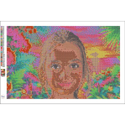 Custom Photo Diamond Art Serving Tray | Full Drill DIY Kit | 25x38cm