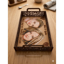 Personalized Engraved Diamond Art Tray | Custom Message Gift | DIY Kit